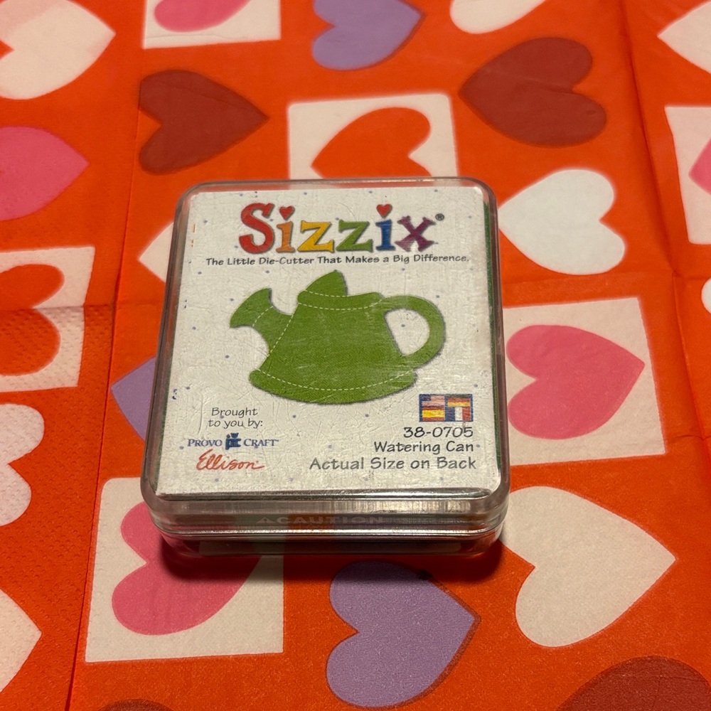 Sizzix Green Watering Can Die Cutter